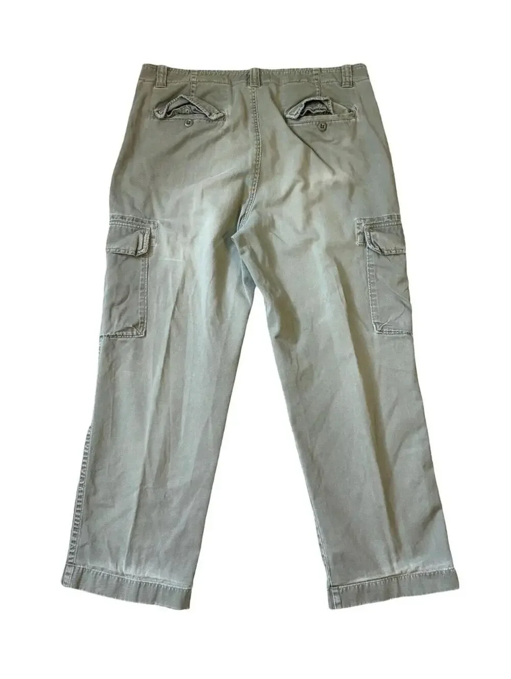 Vintage J Crew Cargo Khaki Pants Men’s Size 36x30 Military Outdoor Olive Green